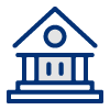 blue institution icon